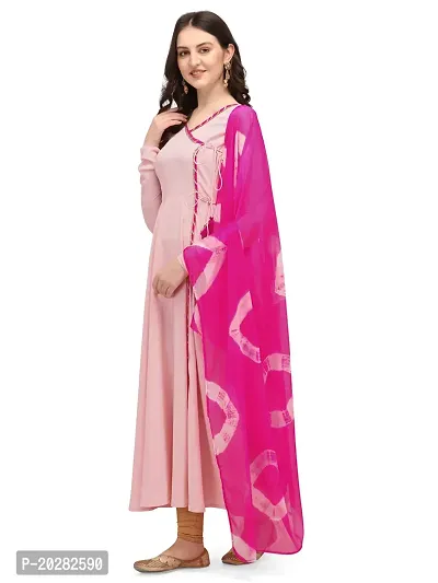 Classic Crepe Kurtis for Women with Dupatta-thumb3