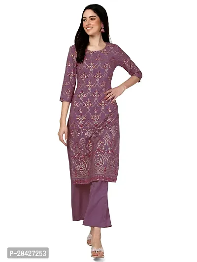 Crepe Kurta Bottom Set-thumb0