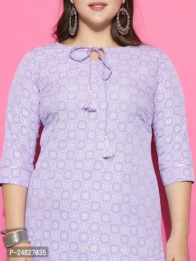 Women Cotton Blend Kurta Plazzo Set-thumb5