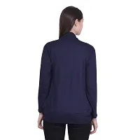 Craftly Women and Girls Jacket Style Shrug Navy?-thumb4