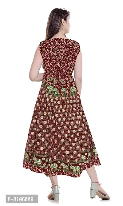 ALKA EMPORIUM Presents Maxi Dress for Women's | Multicolor | 42-thumb2