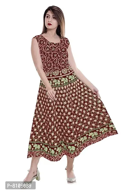 ALKA EMPORIUM Presents Maxi Dress for Women's | Multicolor | 42-thumb0