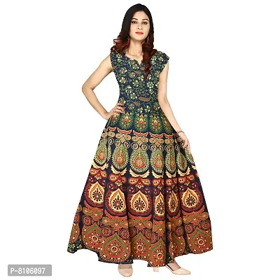 ALKA EMPORIUM Women's Anarkali Maxi Dress-thumb0