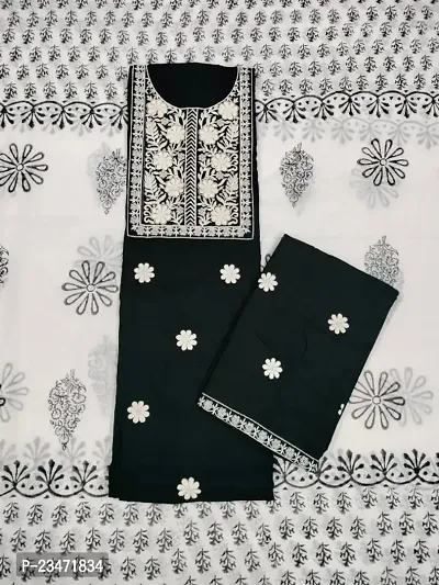 Fancy Rayon Cotton Unstitched Dress Material for Women