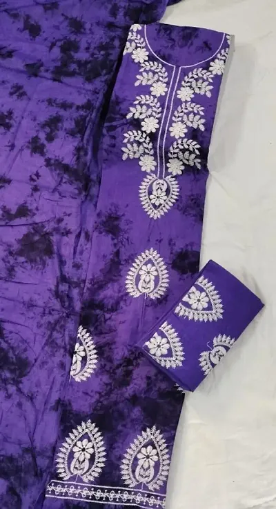 Stylish Cotton Printed Unstitched Suit