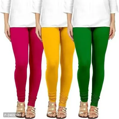 Stylish Women Cotton Blend Leggings Pack of 3-thumb0