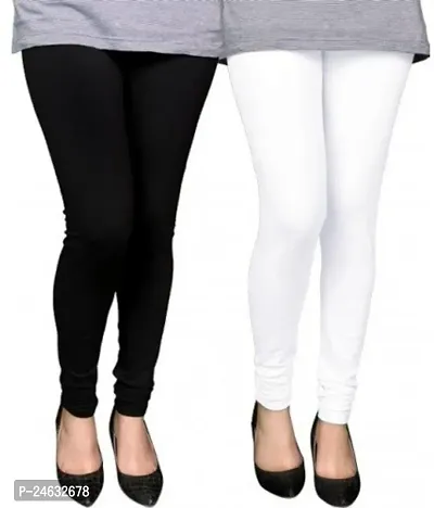 Stylish Women Lycra Leggings Pack of 2-thumb0