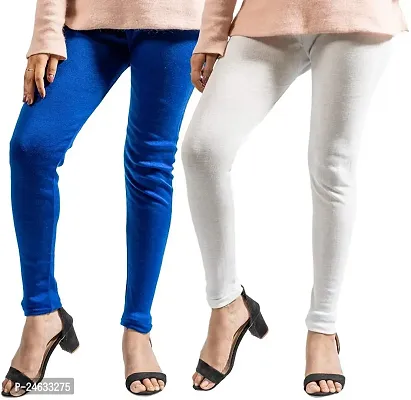 Stylish Women Cotton Blend Leggings Pack of 2