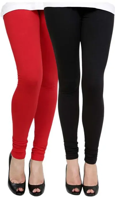 Trendy Women's Cotton Solid Leggings Combo