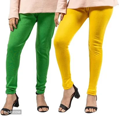 Stylish Women Cotton Blend Leggings Pack of 2-thumb0