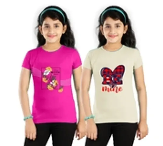 Fancy Blend Tees For Baby Girls Pack Of 2