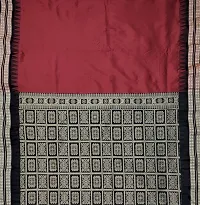 JR Handloom Karishma Fabric Bright(Resham) Thread Sambhalpuri PasaPalli Plain Saree! with beautiful Pallu work Sarees-thumb1