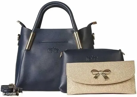Stylish  Trendy Synthetic Handbag Set-thumb0