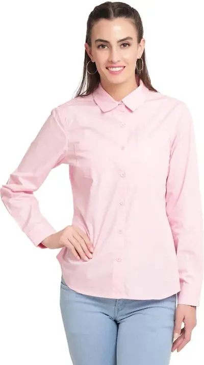 Elegant Solid Shirt For Women