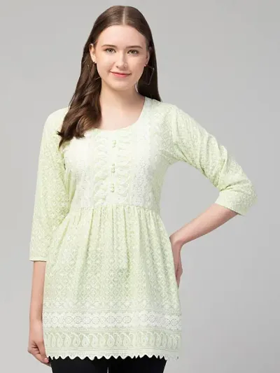 Elegant Embroidered Top For Women