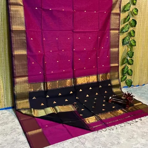 Handloom Silk Saree With Blouse Piece