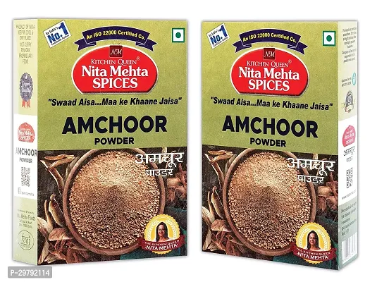 Nita Mehta Amchoor Powder 100g Each (Pack of 2) = 200g  Dry Mango Powder (Amchur Powder 200g, 2 Pack)