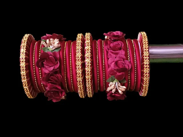 Badgi Bangles flower thread