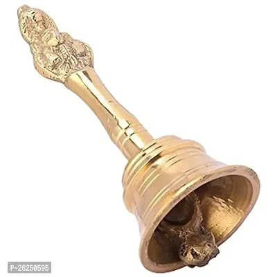 Garuda Ghanti Pooja Mandir Bell For Home Temple Pooja Room H - 10Cm Brass Pooja Bell-thumb0