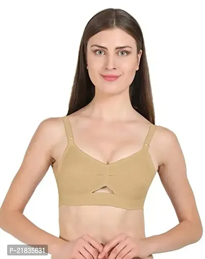 Buy Groversons Paris Beauty Women's Cotton Non Padded Non-Wired Push-up Bra  (CHANDERKIRAN_Nude_34) Online In India At Discounted Prices