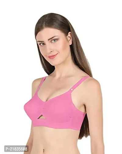 Buy Groversons Paris Beauty Women's Cotton Non Padded Non-Wired Push-up Bra  (CHANDERKIRAN_Hot Pink_34) Online In India At Discounted Prices