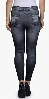 Stylish Black Polycotton  Jeggings For Women-thumb2