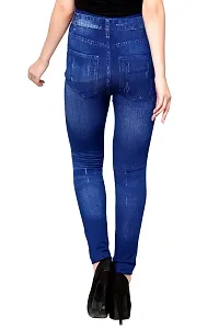 Stylish Blue Polycotton  Jeggings For Women-thumb1