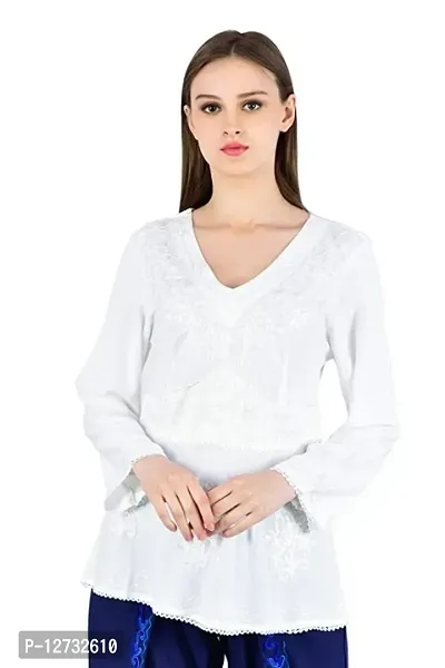 Stylish Fancy Rayon Straight Top For Women