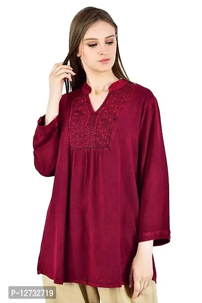 Stylish Fancy Rayon Straight Short Kurti For Women