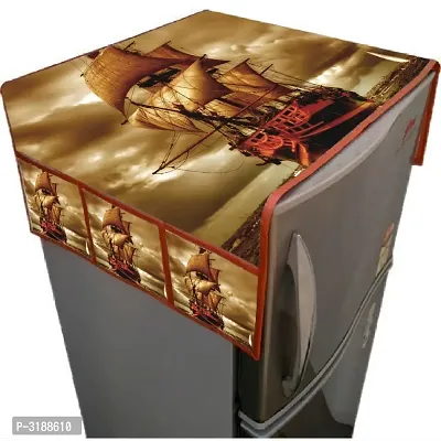 Digital Jute Cotton Appliances Cover for Fridge Top