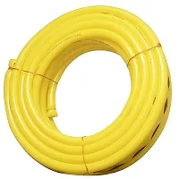 PVC Flexible Use Easy to Connect Gardening Hose Water Pipes (Yellow, 1 Inch, 20 m)-thumb2