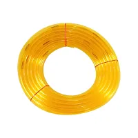 0.5 Inch PVC Flexible Easy to Connect Gardening Water Hose Pipe (Yellow, 10 m)-thumb1