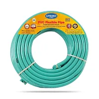 15 Meters PVC Flexible Hose Pipe For Watering Home Garden - Green 0.75 Inch-thumb3