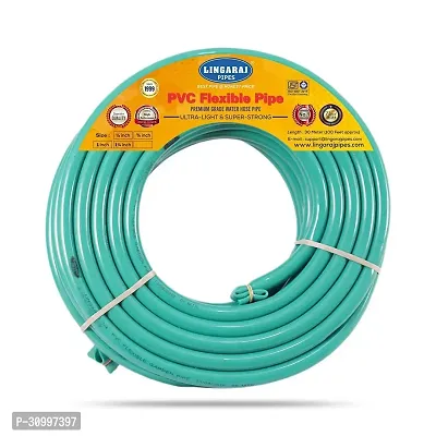 15 Meters PVC Flexible Hose Pipe For Watering Home Garden - Green 0.75 Inch-thumb4