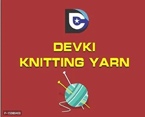 DEVKI PUSHPMANI Hand Knitting Yarn, Crochet Yarn/Wool for Sweater, Socks, CAPS ETC. Pack of 2 Balls ( Candy Pink + Golden ). Each BALL-100 gm . SHADE-DP54.55.200-thumb2