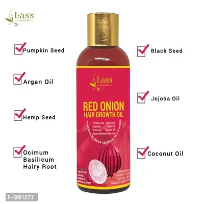 Lass Naturals Red Onion Hair Growth Oil,100ML-thumb2