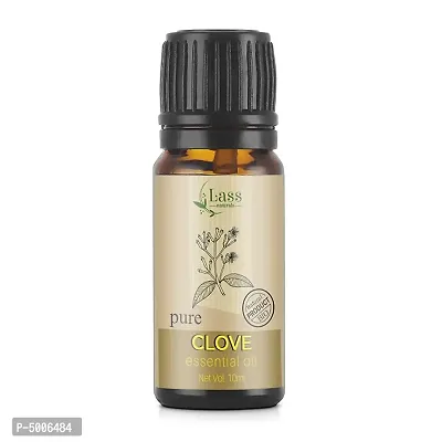 Lass Naturals Clove Essential Oil, 100% Natural & Pure, 10ml, for Hair Care, Acne, Toothache & Aroma Diffuser