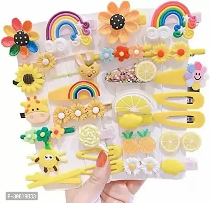 14pc Cute Fancy Colorful Korean Hair clips for Kids And Girls Hair Clip Multicolor