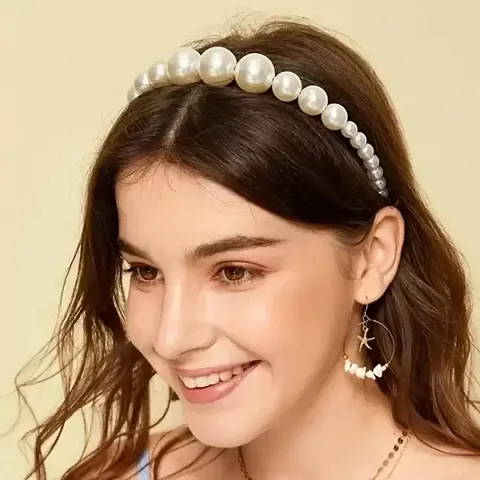 1 Pcs Headbands Set Faux Pearl Hairband Hair Accessories for Women Girls Hair Band