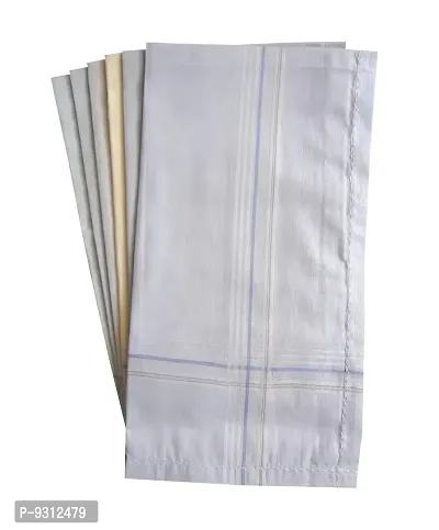 S4S Men's 100% Cotton Supreme Handkerchiefs (Light Coloured_46CM X 46CM_Pack of 6)-thumb4