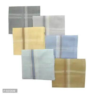 S4S Men's 100% Cotton Essential Handkerchiefs (Multicolor Assorted_42CM X 42CM_Pack of 24)-thumb2