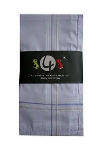 S4S Men's 100% Cotton Supreme Handkerchiefs (Light Coloured_46CM X 46CM_Pack of 6)-thumb1