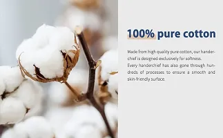 DIKHAWA 100% Cotton Essential Formal Handkerchiefs for Men (White_42CM X 42CM_Pack of 3)-thumb4