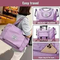GSH Foldable Nylon Duffle Bag For Travelling|Waterproof And Large Travel Bag For Women's Luggage|ExpandableMultipurpose Large Capacity Weekender Carry Bag For Women's Travel-thumb3