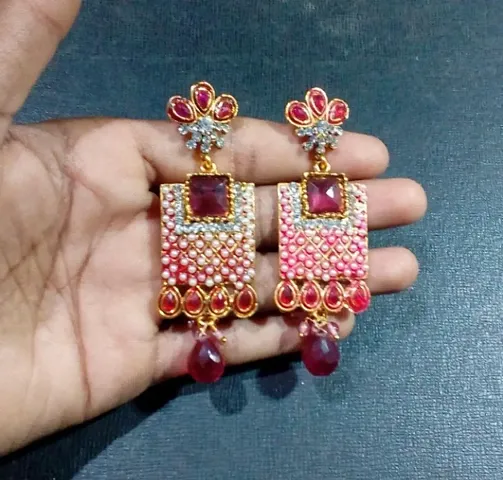 MINA WORK RAJWADI EARRINGS