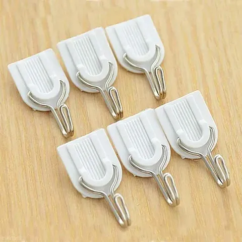 Sterling Bazaar Adhesive Sticker ABS Plastic Hook Towel Hanger for Kitchen/Bathroom