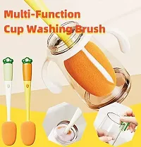 3 in 1 Multifunctional Cleaning Cup Washer Brush Long Handle Carrot Water Bottle Cleaning Brush-thumb2