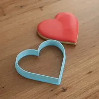 Plastic Cupcake Cookie Cutter Heart Shape Multicolor-thumb1