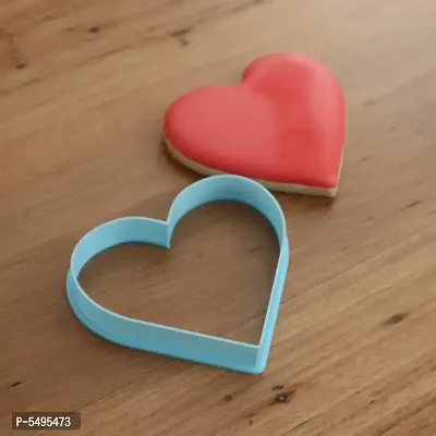 Plastic Cupcake Cookie Cutter Heart Shape Multicolor-thumb2