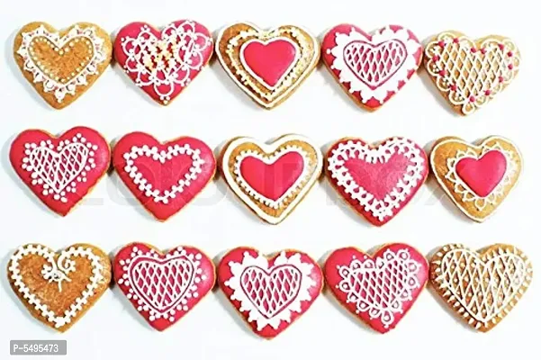 Plastic Cupcake Cookie Cutter Heart Shape Multicolor-thumb4